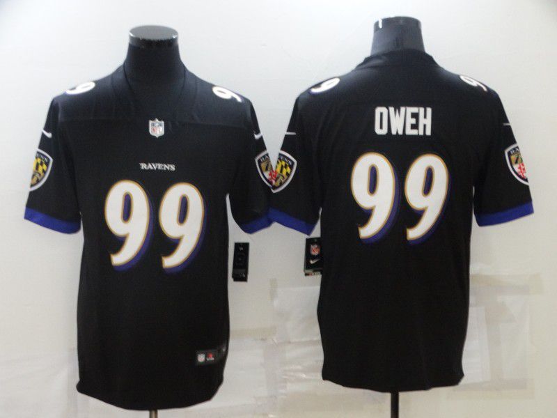 Men Baltimore Ravens #99 Oweh Black Nike Vapor Untouchable Limited  NFL Jersey